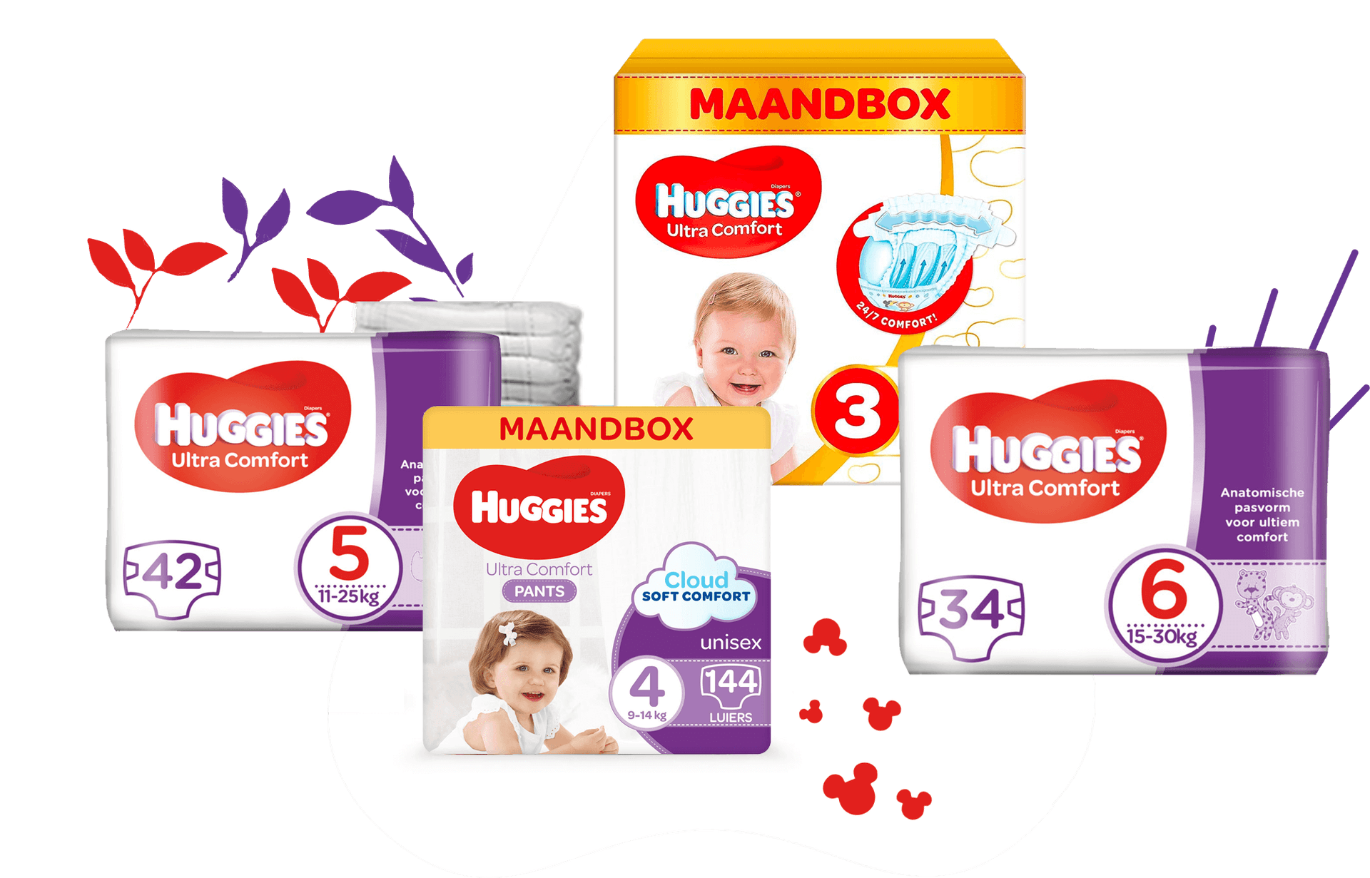 overzicht van alle Huggies luier aanbiedingen