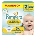 Pampers Premium Protection Luiers Maat 2 – Maandbox 240 Luiers