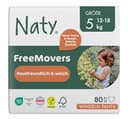 Naty FreeMovers Luierbroekjes | Gecertificeerd voor Gevoelige Huid | Zacht & Parfumvrij, voor Zindelijkheidstraining | Absorberend & Lekvrij | Baby & Peuter | Maat 5 (12–18 kg), 80 stuks
