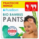 PureBorn luierbroekjes, maat 4 (9-15 kg), 44 luiers, optimale bescherming overdag en 's nachts, ultrazacht, huidvriendelijk, dermatologisch getest